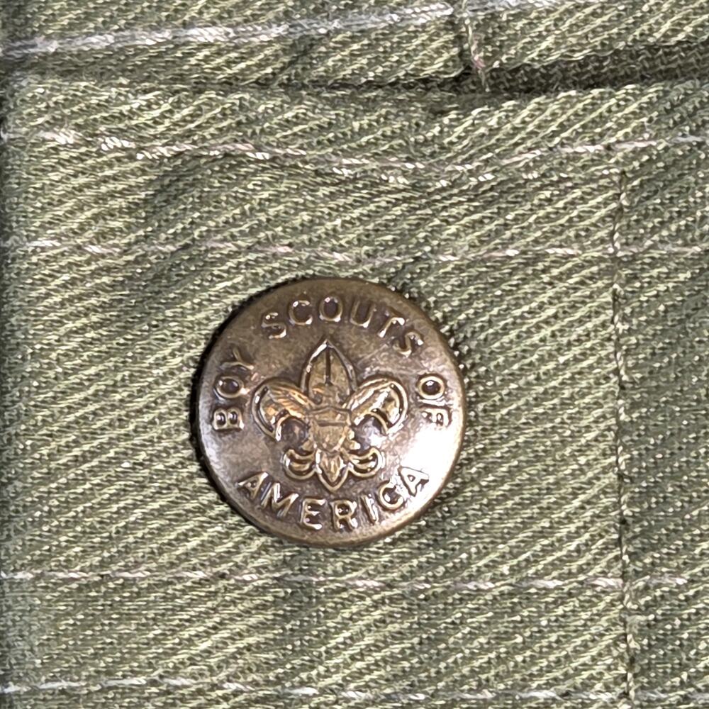 Boy Scouts of America Pants Mens 30x30 Green Good Vintage Uniform Cargo BSA - Picture 7 of 9